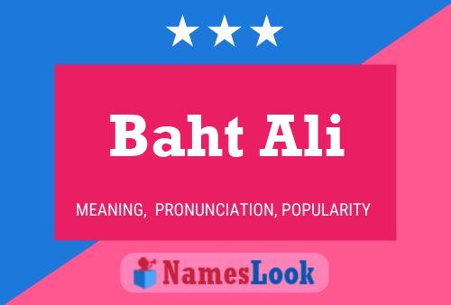 Poster del nome Baht Ali