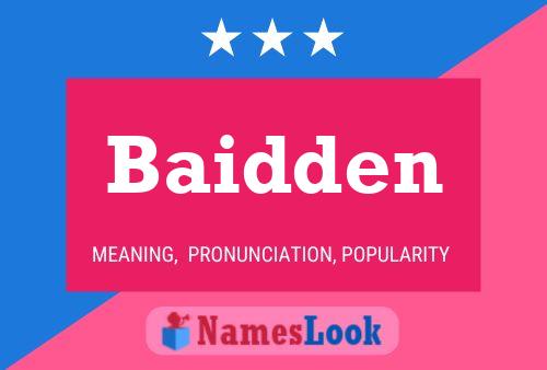 Poster del nome Baidden