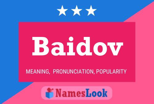 Poster del nome Baidov