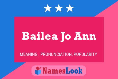 Poster del nome Bailea Jo Ann