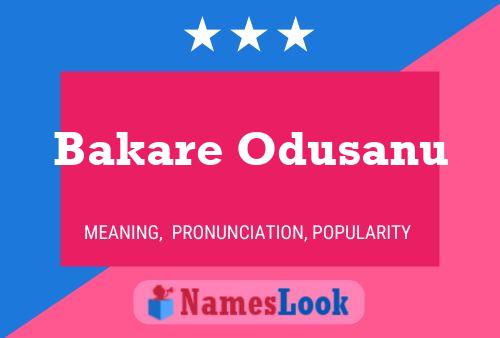 Poster del nome Bakare Odusanu