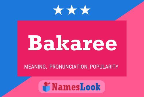 Poster del nome Bakaree