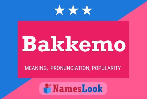 Poster del nome Bakkemo