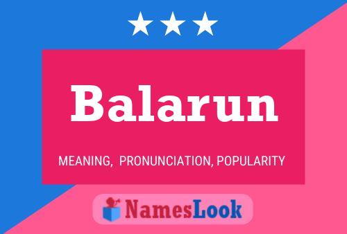 Poster del nome Balarun