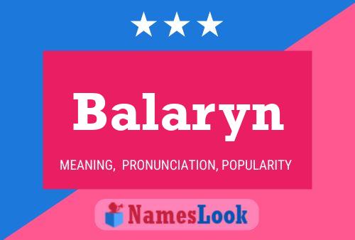 Poster del nome Balaryn