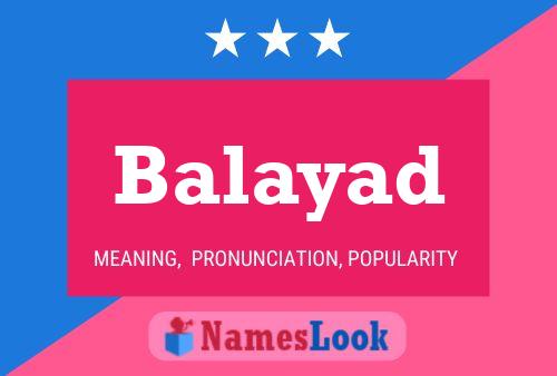 Poster del nome Balayad