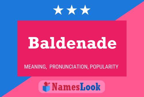 Poster del nome Baldenade