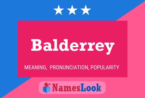 Poster del nome Balderrey