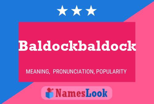 Poster del nome Baldockbaldock