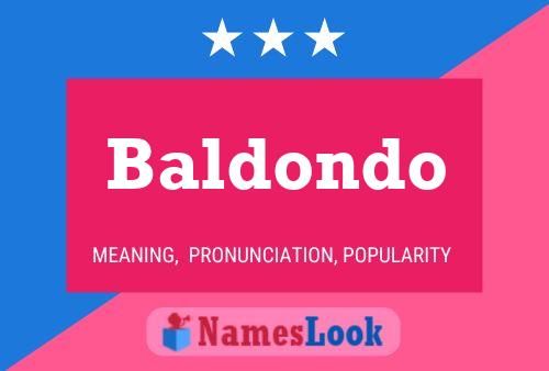 Poster del nome Baldondo