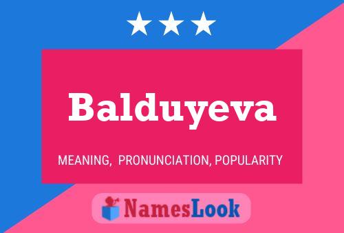 Poster del nome Balduyeva