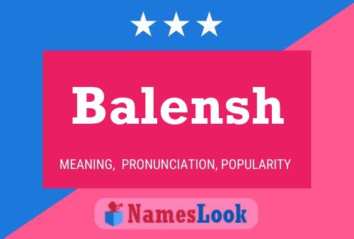 Poster del nome Balensh