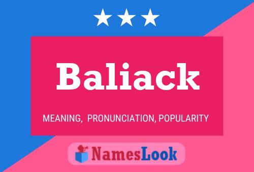 Poster del nome Baliack