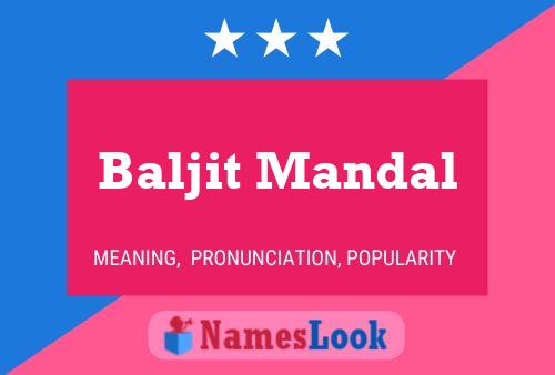 Poster del nome Baljit Mandal