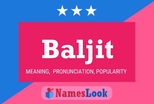 Poster del nome Baljit