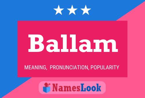 Poster del nome Ballam