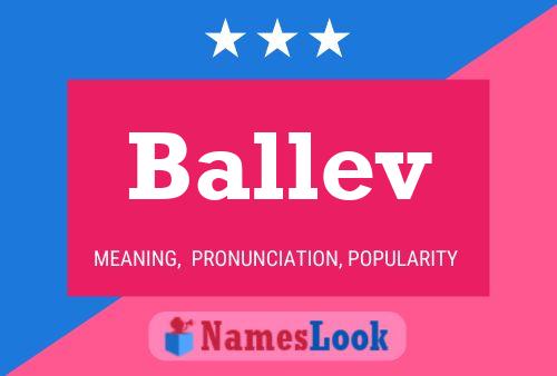 Poster del nome Ballev