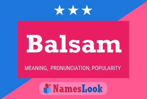 Poster del nome Balsam