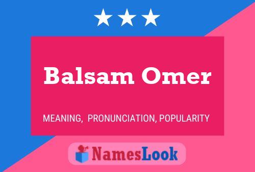 Poster del nome Balsam Omer