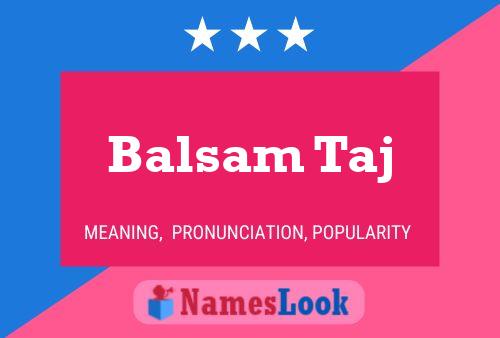 Poster del nome Balsam Taj