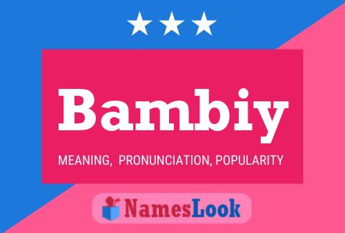 Poster del nome Bambiy