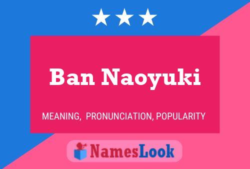 Poster del nome Ban Naoyuki