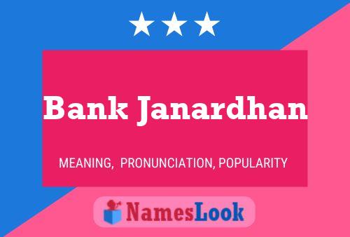 Poster del nome Bank Janardhan