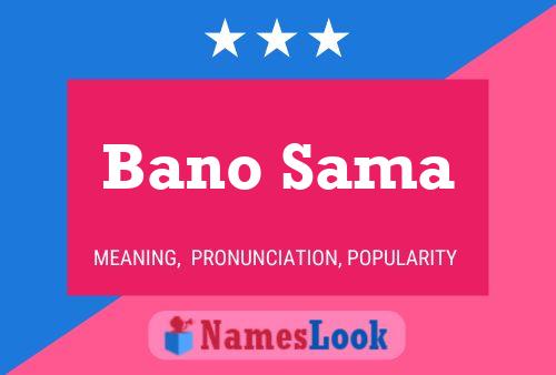 Poster del nome Bano Sama