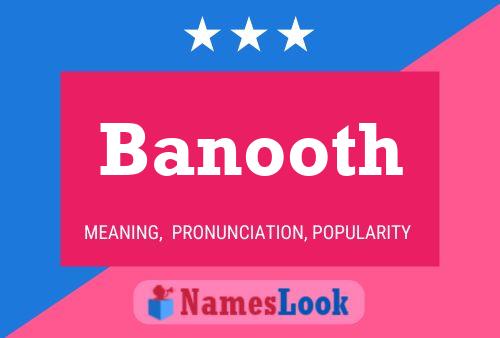 Poster del nome Banooth