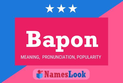 Poster del nome Bapon