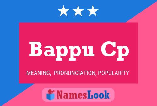 Poster del nome Bappu Cp