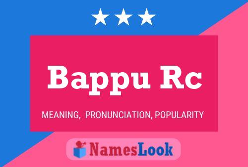 Poster del nome Bappu Rc