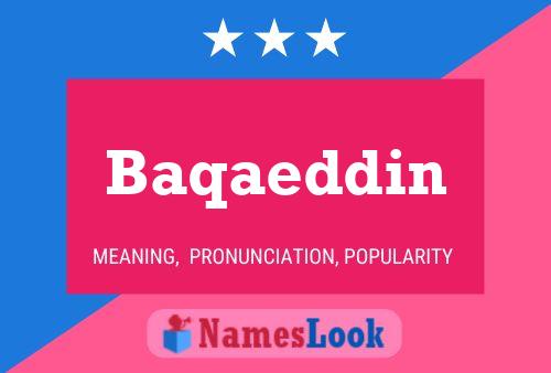 Poster del nome Baqaeddin