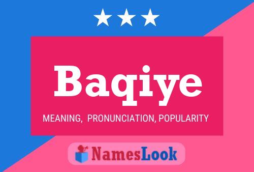 Poster del nome Baqiye