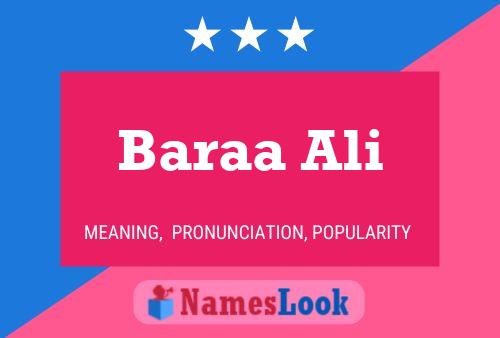 Poster del nome Baraa Ali