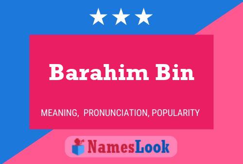 Poster del nome Barahim Bin