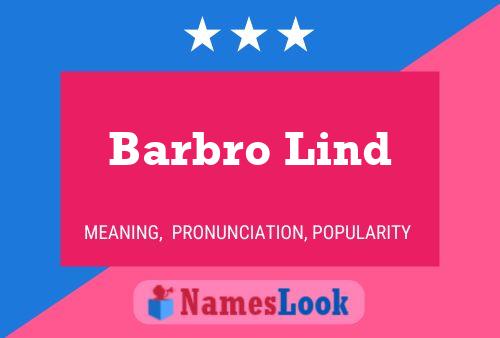 Poster del nome Barbro Lind