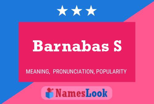 Poster del nome Barnabas S