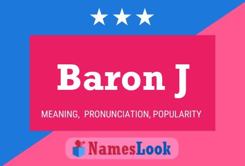 Poster del nome Baron J