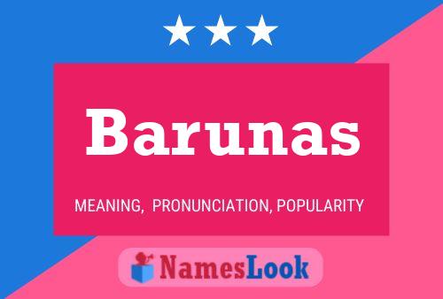 Poster del nome Barunas