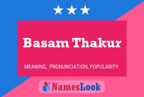 Poster del nome Basam Thakur