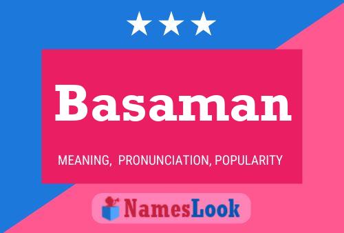 Poster del nome Basaman