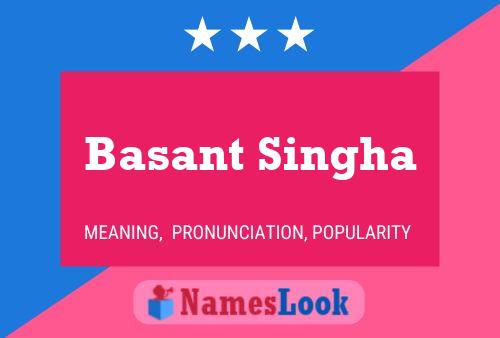 Poster del nome Basant Singha