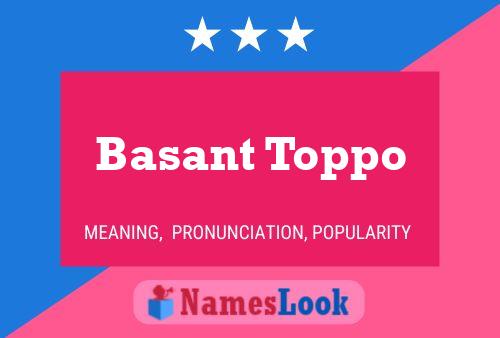 Poster del nome Basant Toppo