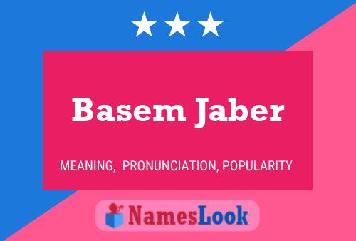 Poster del nome Basem Jaber