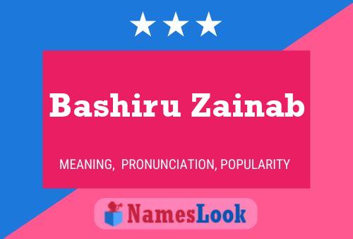 Poster del nome Bashiru Zainab