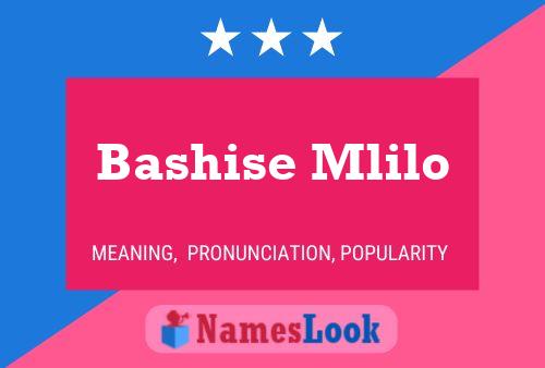 Poster del nome Bashise Mlilo