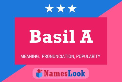 Poster del nome Basil A