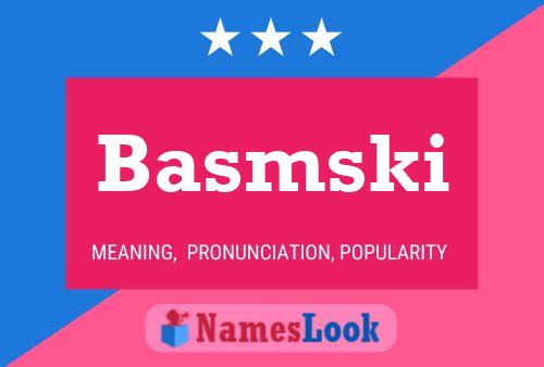 Poster del nome Basmski