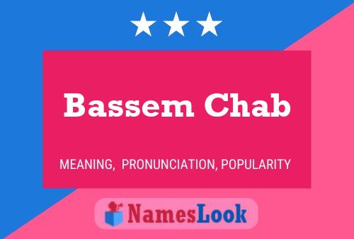 Poster del nome Bassem Chab